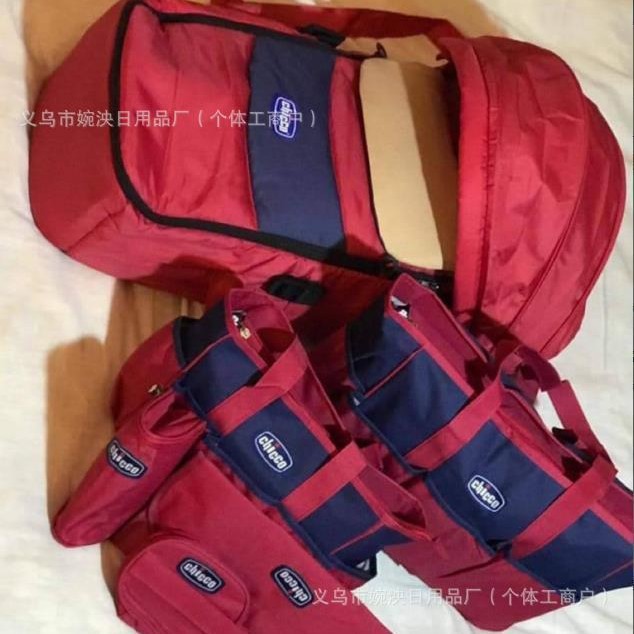 Hot-Selling Mommy Bag Set, Portable Handbag Basket, 6-Piece Baby Mommy Bag Set, Large Capacity Mother and Baby Bag, Crossbody Expandable