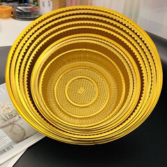 中秋の金色の大きいサイズの月餅は半斤の1斤の2斤の喜餅の円形の卸売りの内托の礼餅機は袋を密封してプラスチックの箱を作ります。