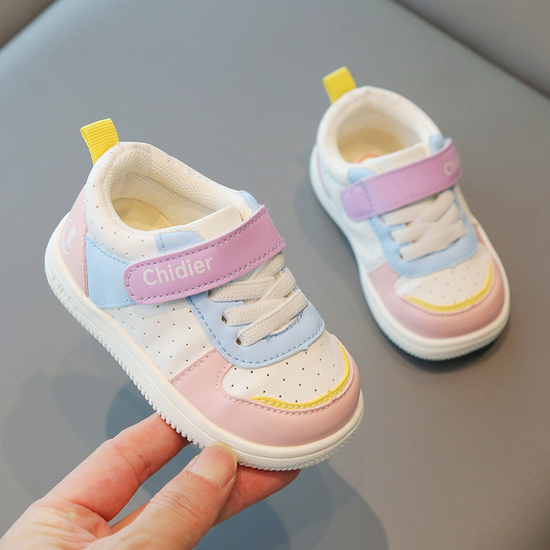 2023 primavera y otoño nueva zapatilla de deporte para niños zapatillas de deporte de celebridades de Internet estilo coreano niños y niñas zapatos de bebé Zapatos de una sola capa zapatos de niño