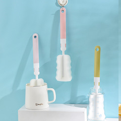 Cross-border foreign trade sponge cup brush milk bottle brush detachable cup brush wash cup brush foldable bottle brush sponge brush