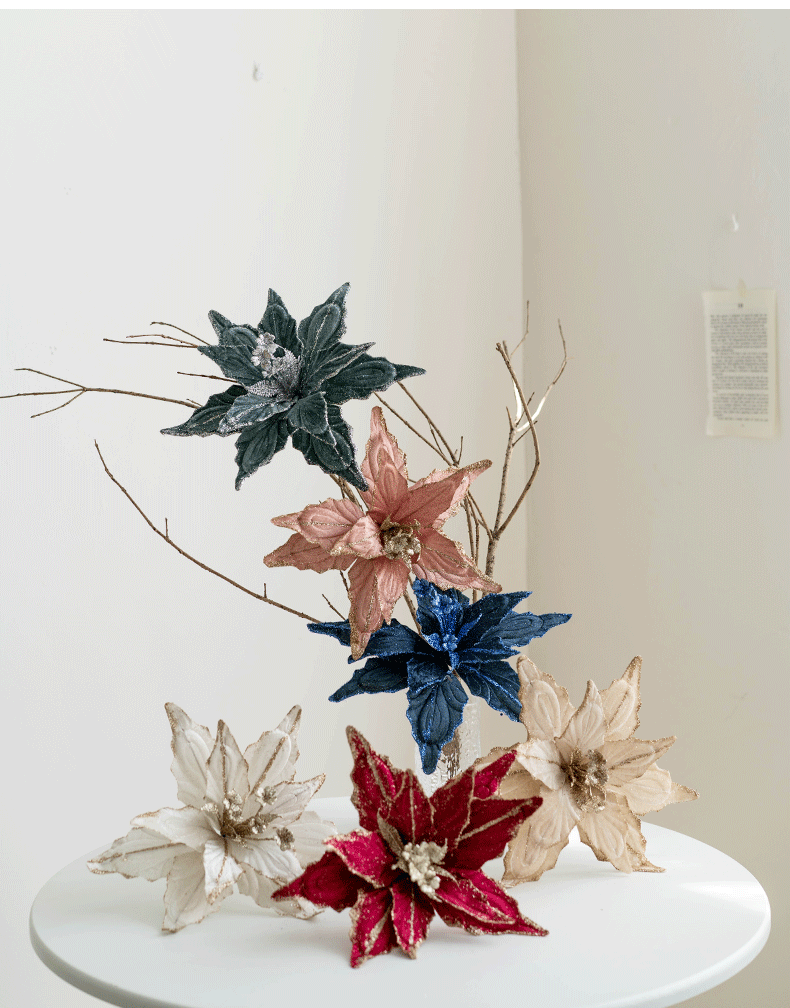 Christmas Simple Style Classic Style Flower Holiday Festival Christmas Tree Decoration display picture 5