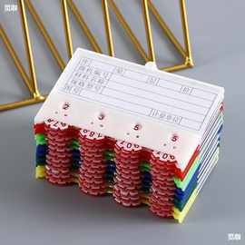 强磁四轮活动转盘计数卡磁性材料卡磁性标签标牌标示物料卡6.5*10