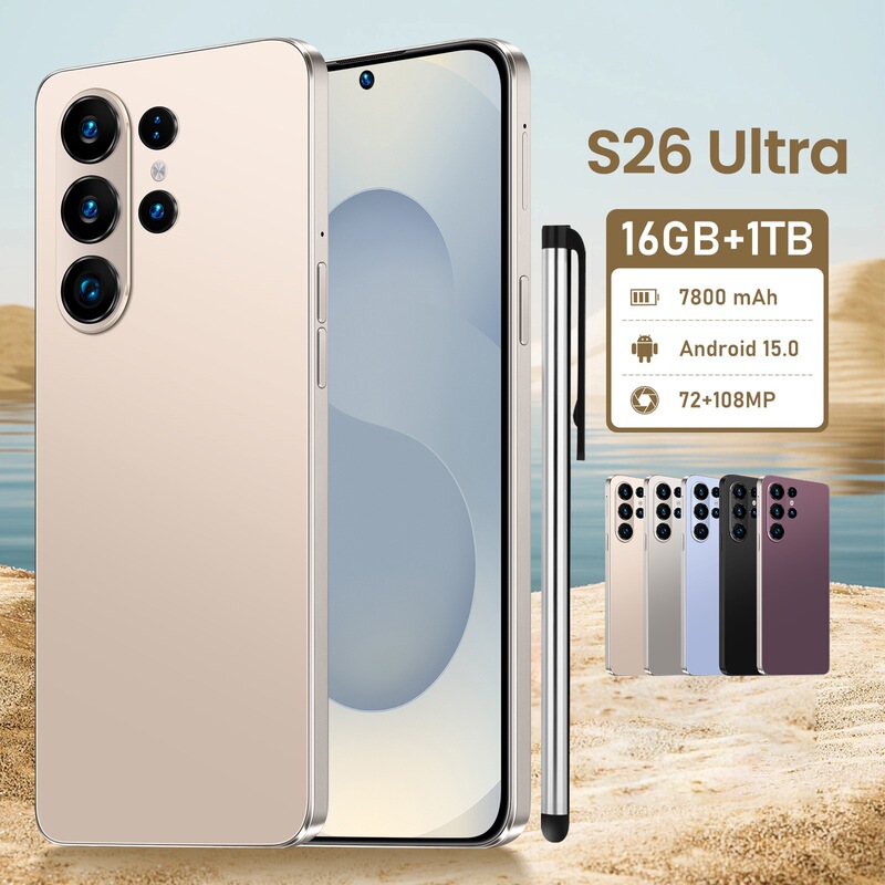 Tk Popular Cross-Border Mobile Phone S26Ultra 3+32Gb 7.3inch True 4g Android 15 Smartphone with External Pen Tk Popular Cross-Border Mobile Phone S26Ultra 3+32Gb 7.3inch True 4g Android 15 Smartphone with External Pen