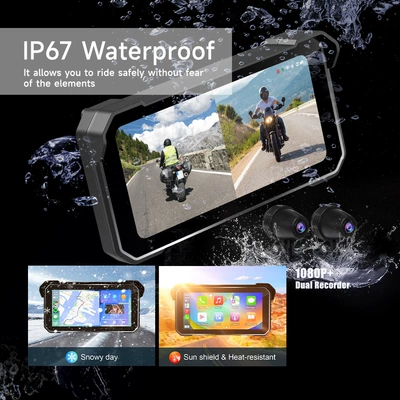 Motorcycle driving recorder Dashcam with High-Definition