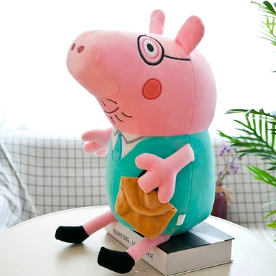 of Four Stuffed Toys | Oyuncaq yastıqlar - green-piggy-tote-bag-30cm
