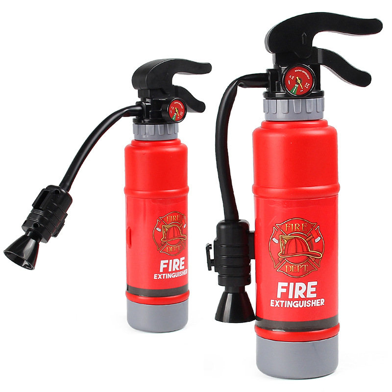 Niños presionar tipo bomba de fuego extinguidor de incendios inyector de aire extinguidor de incendios pulverizador de agua bolsa de arena barraca de juguetes de agua de ocio