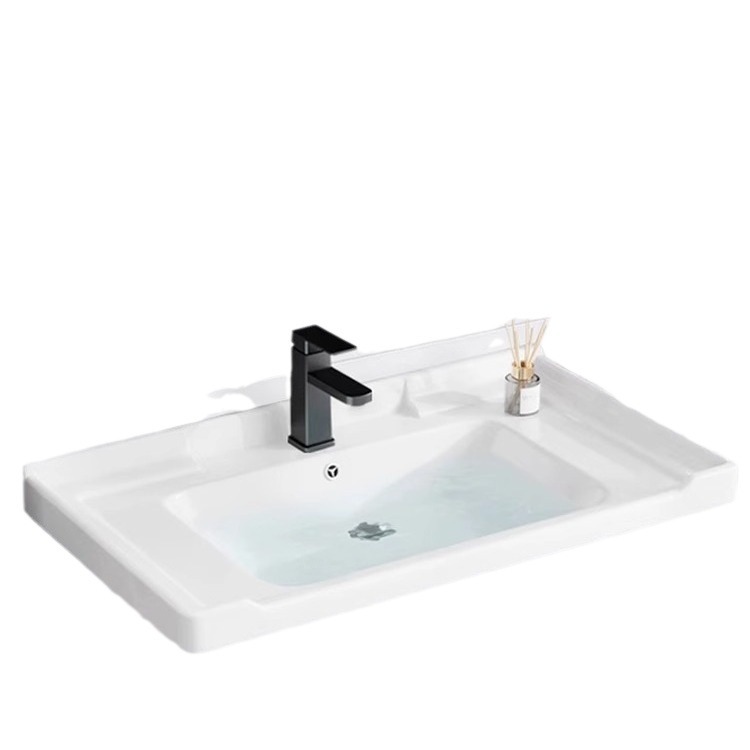 lavabo semi-incrustado cerámica en una sola bañera gabinete de baño comercio exterior lavabo lavabo lavabo lavabo