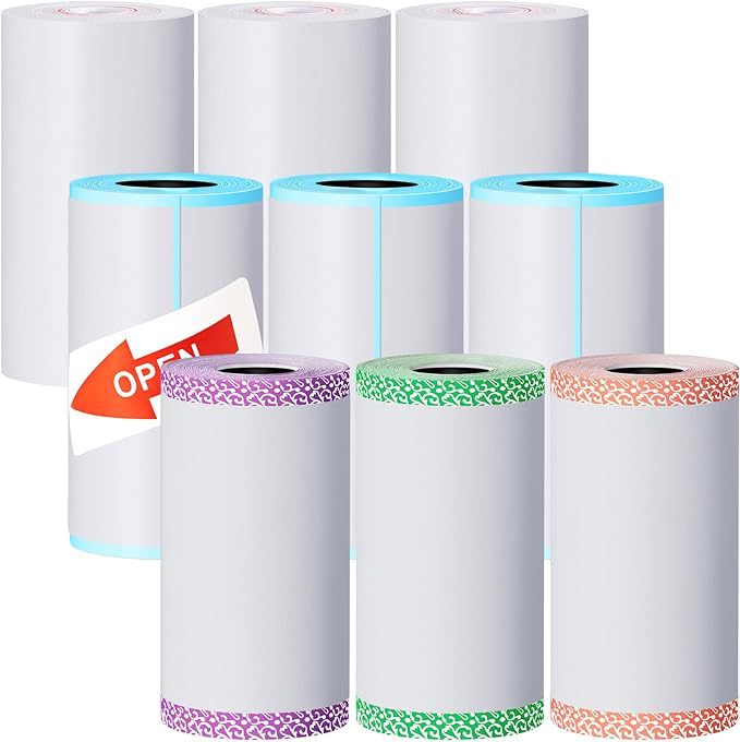 Combinación de papel térmico mezclado 9 rollos