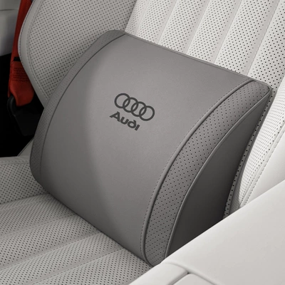 Headrest | for Audi A3/A4L/A6L/A8/Q3/Q5/Q7/Q8 Car - small-k-velvet-meteorite-gray-audi-lumbar-support-1-piece