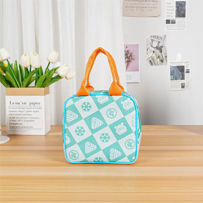 铝箔保温饭盒袋大容量牛津布手提便当包学生便携午餐包外卖外送