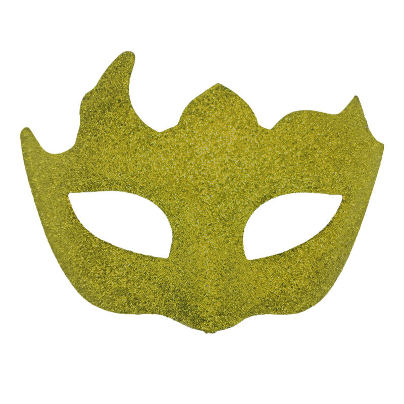 Nuevo carnaval polvo brillante máscara de bar de fiesta maquillaje polvo de oro maquillaje decoración máscara de mitad de cara