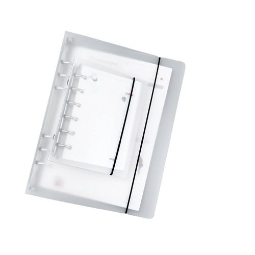 PP transparent frosted folder with strap binder A4B5A5A6A7 punch folder file folder with printable logo