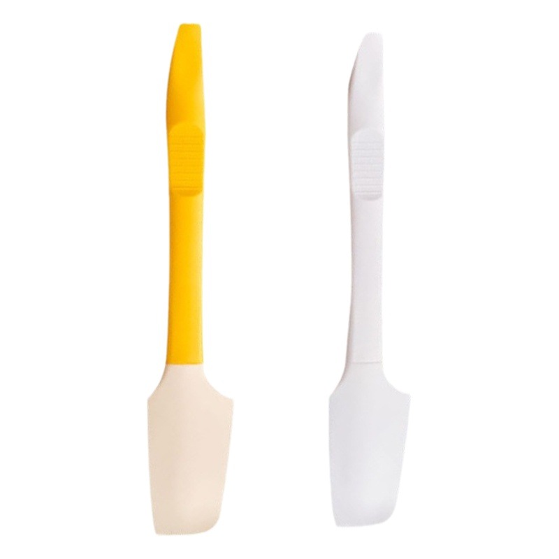 Household two-in-one baking scraper high temperature resistant silicone scraper cream jam butter spatula kitchen stirring shovel