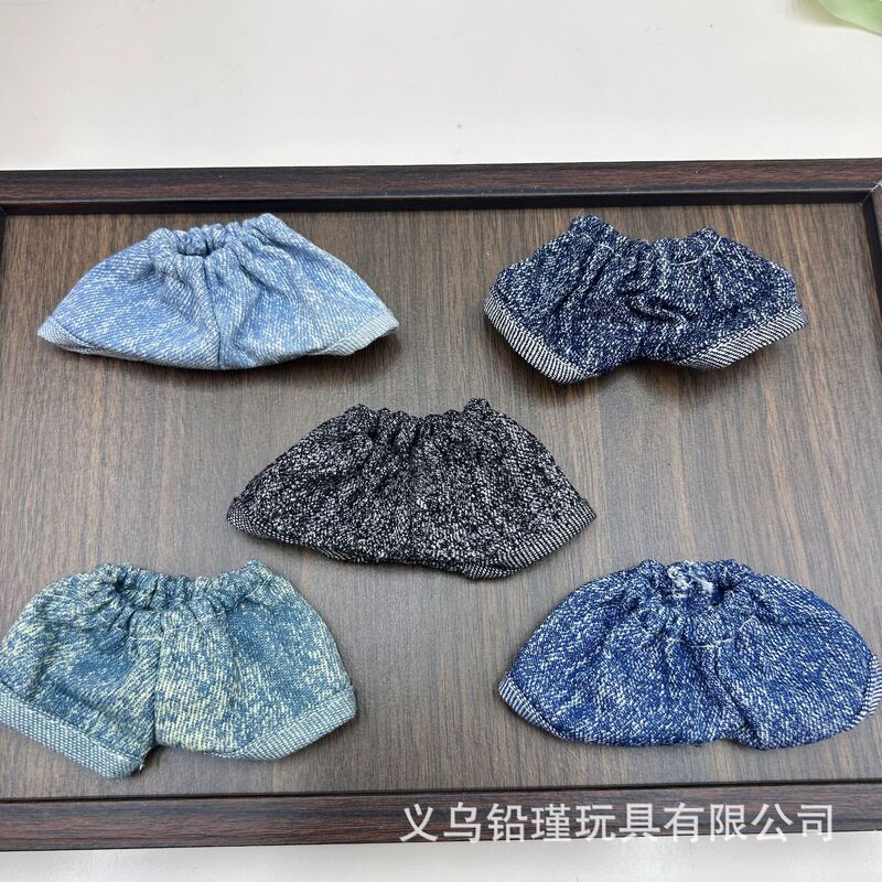 10-17cm Cotton Doll Kt Cat Labubu Plush Doll Clothes Jeans Doll Replacement Outfit Ready Stock Batch