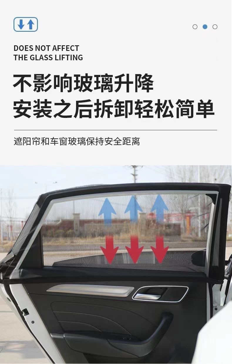 Car Mosquito Net Window Screen, Car Window-Specific Curtain, Car Mosquito Net, In-Car Sunshade Screen, Privacy Sunshade Curtain