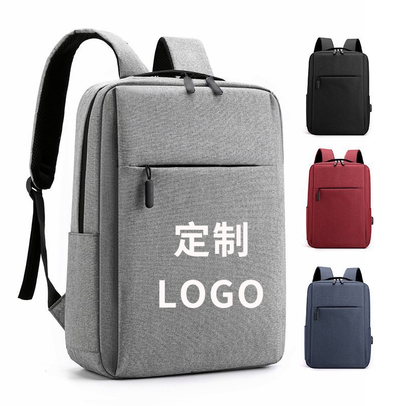 Mochila de negocios personalizada bolso de hombre bolso de computadora portátil simple viaje casual logotipo de impresión mochila de gran capacidad