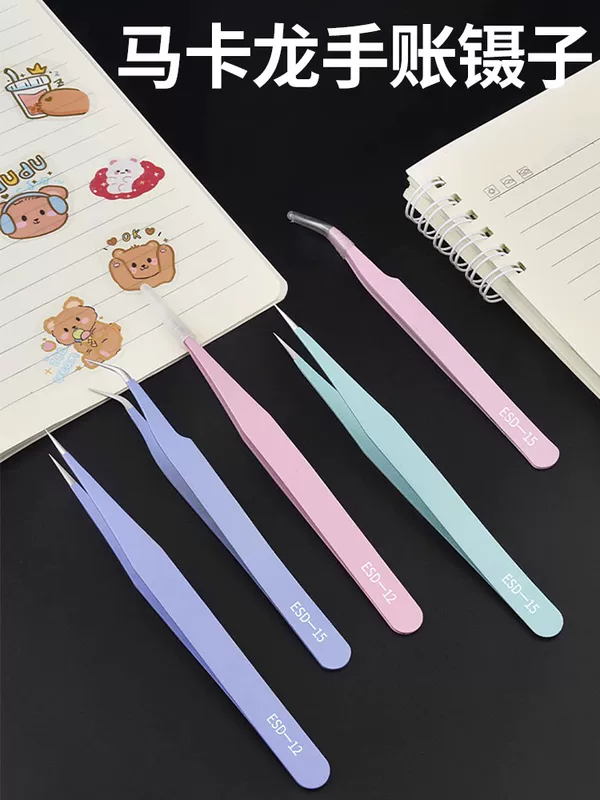 Tweezers, cute sticker, handmade, scheduler