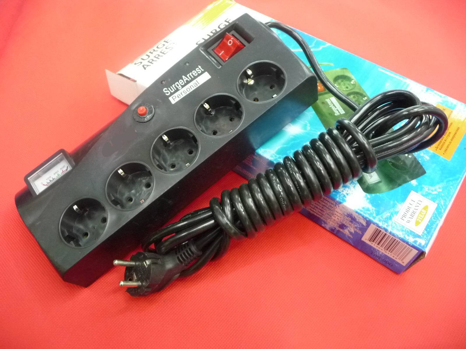 Producción profesional de medidores de arresto de sobretensiones, enchufes de exportación estándar europeo, enchufes APc-805