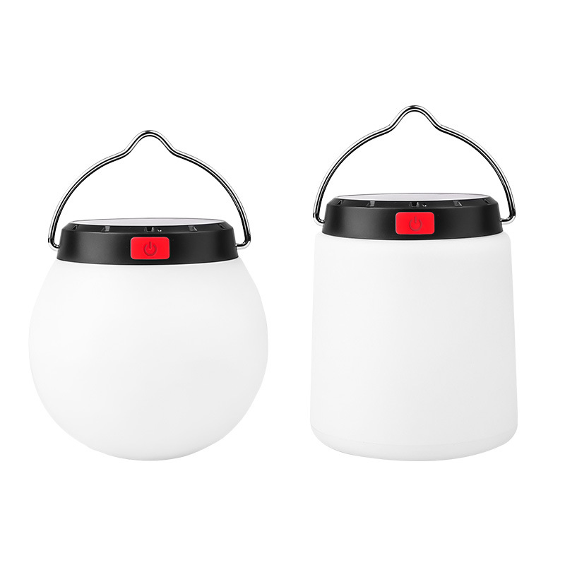 Cross-Border New Product LED Warm Yellow Solar Charging Compactweight Can Be Hanged Or Placed Rechargeable Camping_desvips.com