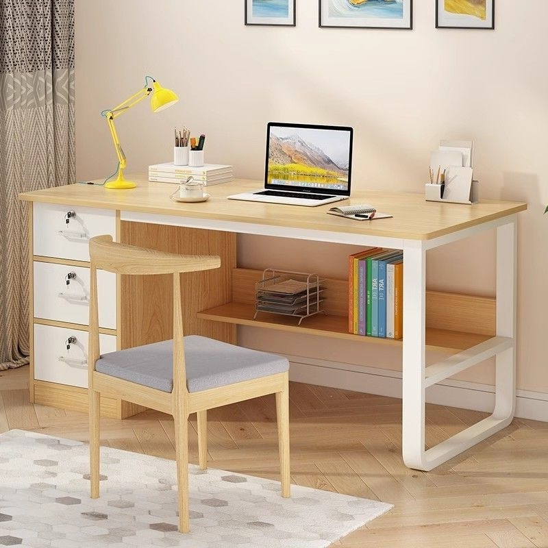 Desk Study Table Student Home Writing Computer Desk Desktop Work Table Bedroom Girls' Desk with Drawers