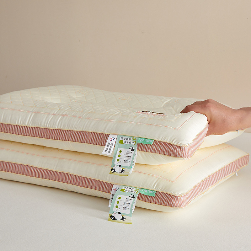 팬더 윙윙 거리는 라텍스 파티션 베개/성인 핑크 [단일]]