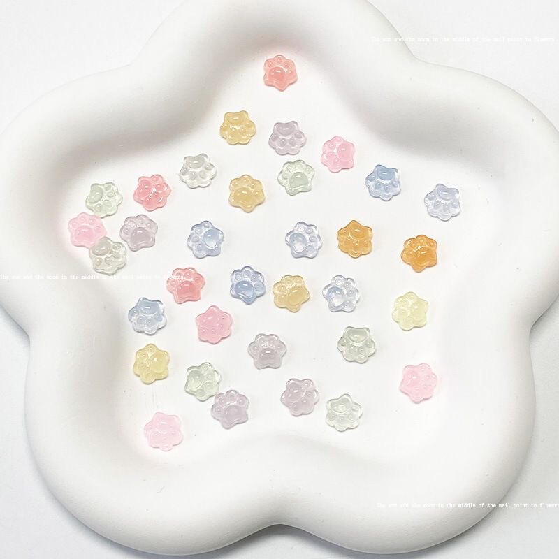 Cute Cat Claw Nail Art Accessories Accessories Jewelry Gemstones Colorful Quicksand Resin Luminous Three-Dimensional Bear Paws Manufacturer Wholesale Cute Cat Claw Nail Art Accessories Accessories Jewelry Gemstones Colorful Quicksand Resin Luminous Three-Dimensional Bear Paws Manufacturer Wholesale
