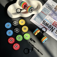 取り外し可能なミニ大バーベルフィットネスシリーズの厚手のキーホルダーの高さがあります。