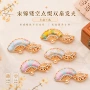 手工镂空发夹宋锦点钻