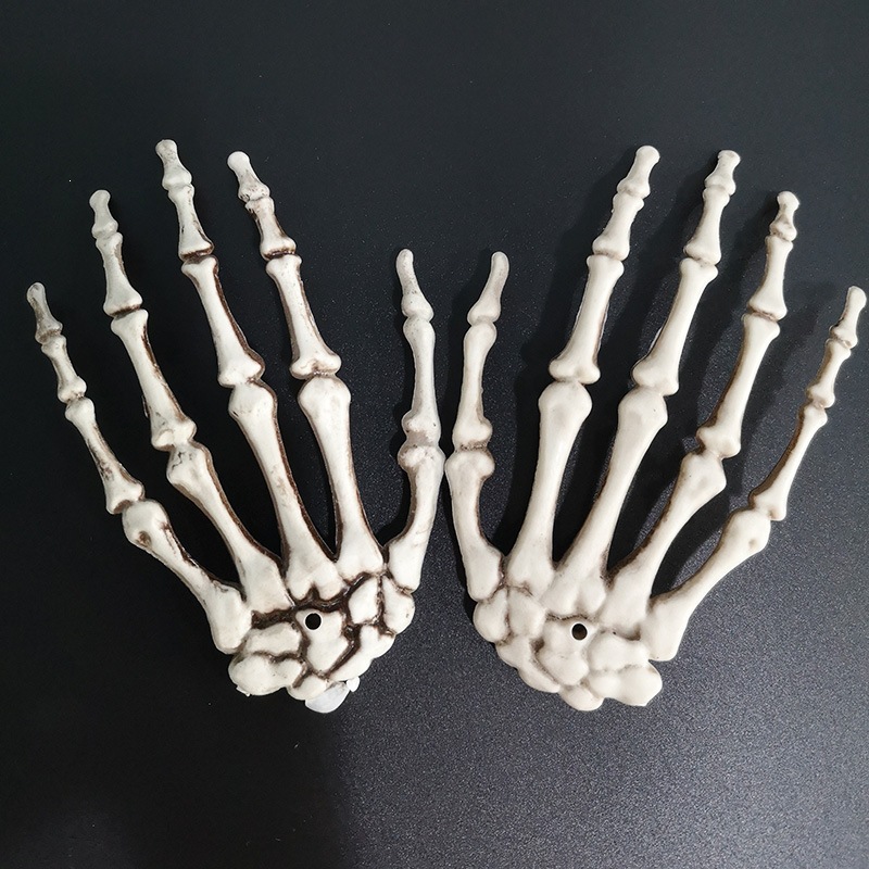 Esqueleto de Halloween, esqueleto de garras, casa embrujada, bar, decoración de terror, accesorios de hechizo, colgantes, accesorios de mano fantasma.