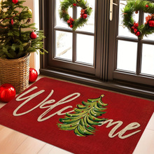 R 43333 Christmas flannel floor mat ʥ�������޵ص�羳��