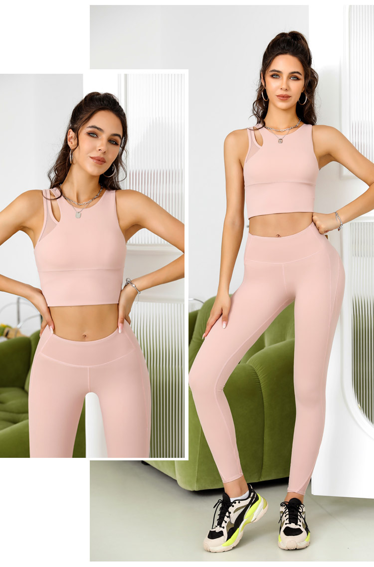 ropa interior de yoga a prueba de golpes de alta resistencia de color sólido NSRQF127019