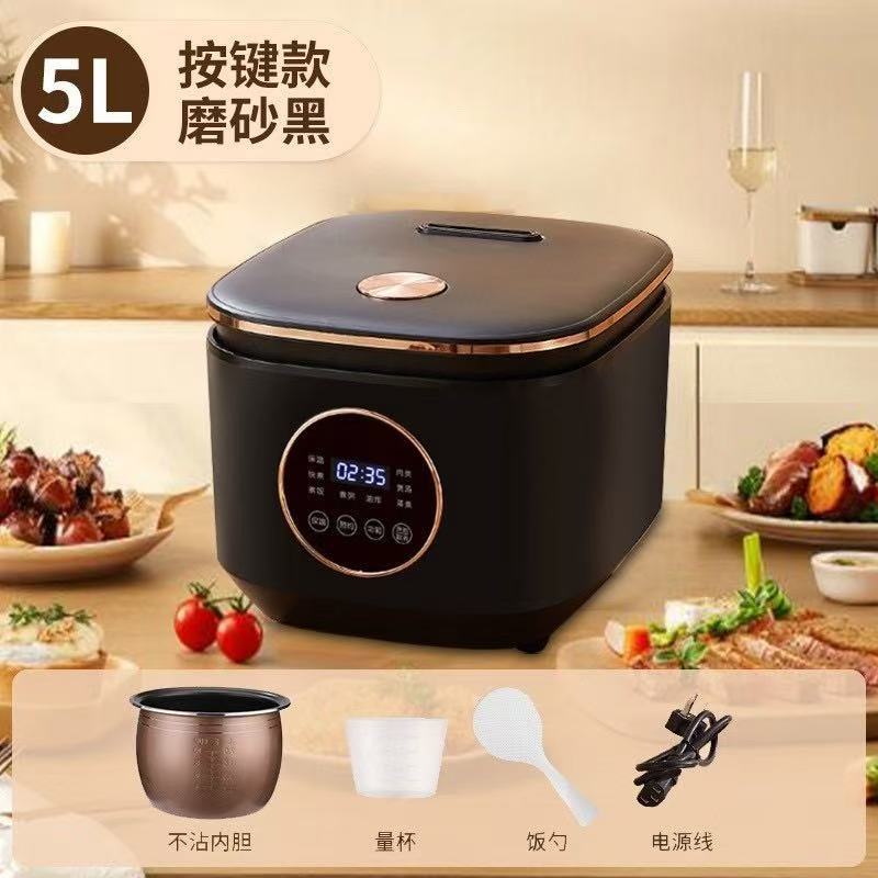 Olla arrocera mini transfronteriza, antiadherente, electrodoméstico inteligente multifuncional, vaporera y cocina todo en uno, de plástico, estándar estadounidense 110V.