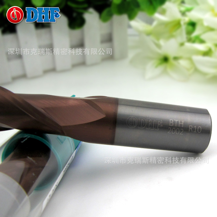 台湾DHF钨钢铣刀 BTH2002 R10*40*100L*D20 德信发HRC60度球刀