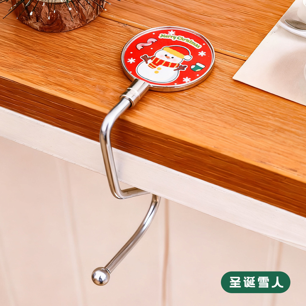 2026 encantadora mochila de Navidad gancho móvil creativo de escritorio sin perforación gancho dibujos animados regalos para estudiantes