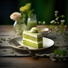 ll抹茶柚子蛋糕慕斯蛋糕动物奶油咖啡馆商用半成品切块冷冻甜