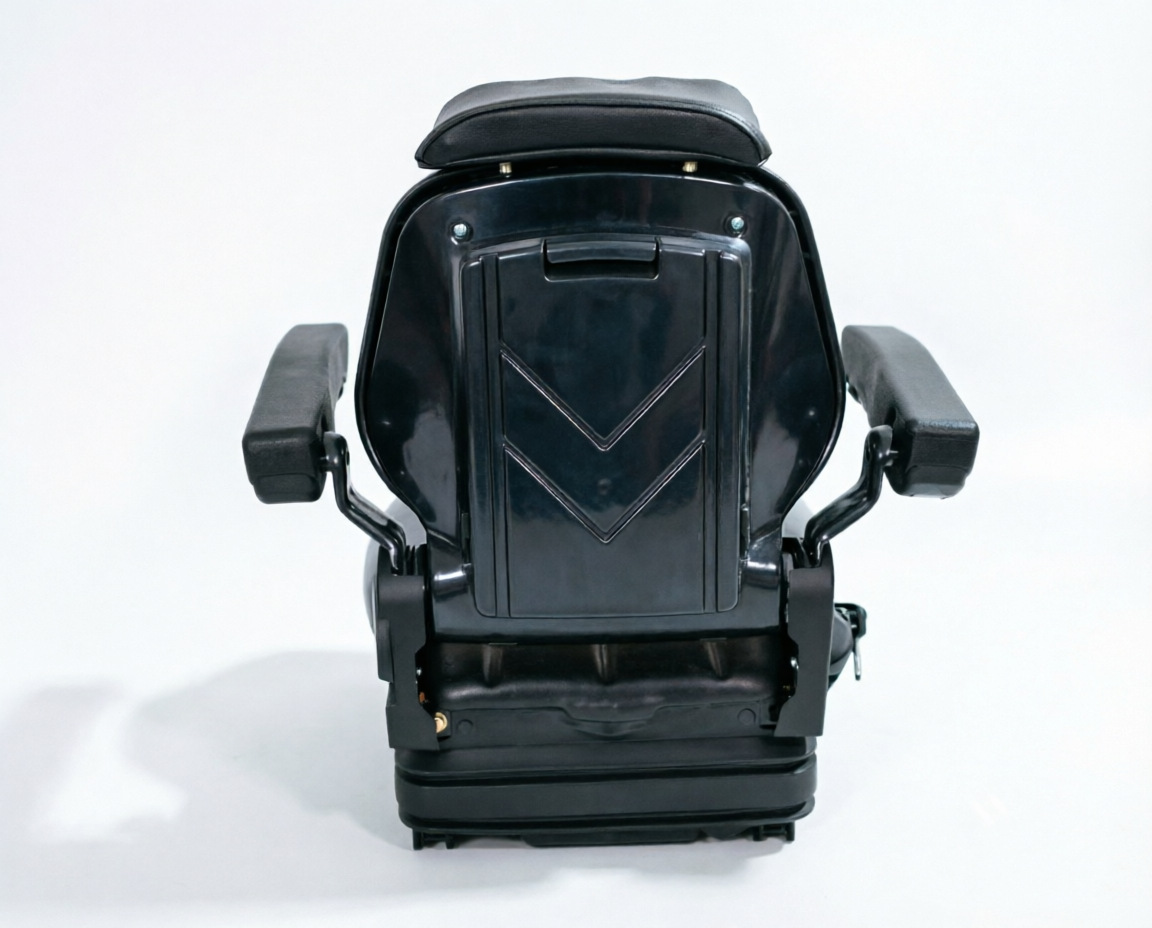 Engineering vehicle mechanical shock-absorbing forklift seat, agricultural machinery seat with sliding rail, high-end universal loading vehicle seat