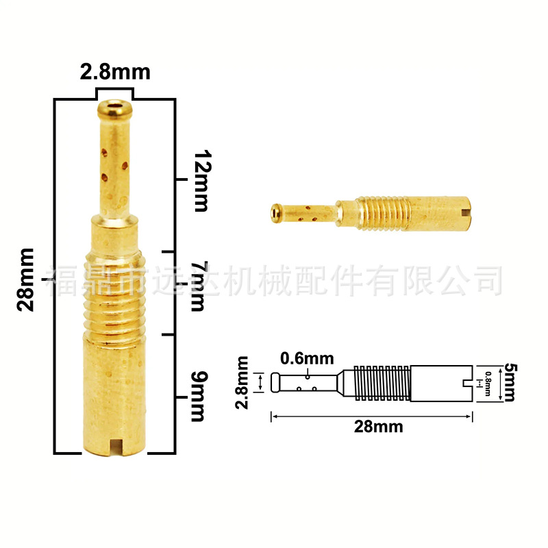 11Pcs Motorcycle Carburetor Idle Air Metering Hole for Kawasaki Klx110 Drz110