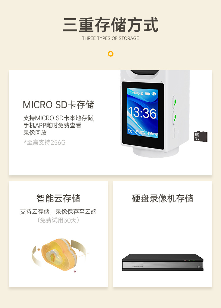 Zhou Shi wireless WiFi high-resolution smart indoor camera