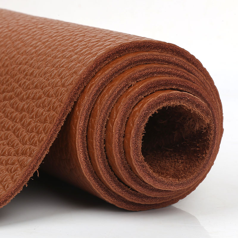 厚牛皮料整张3.5mm头层沙发凉席桌垫软包皮革面料黄棕牛皮料