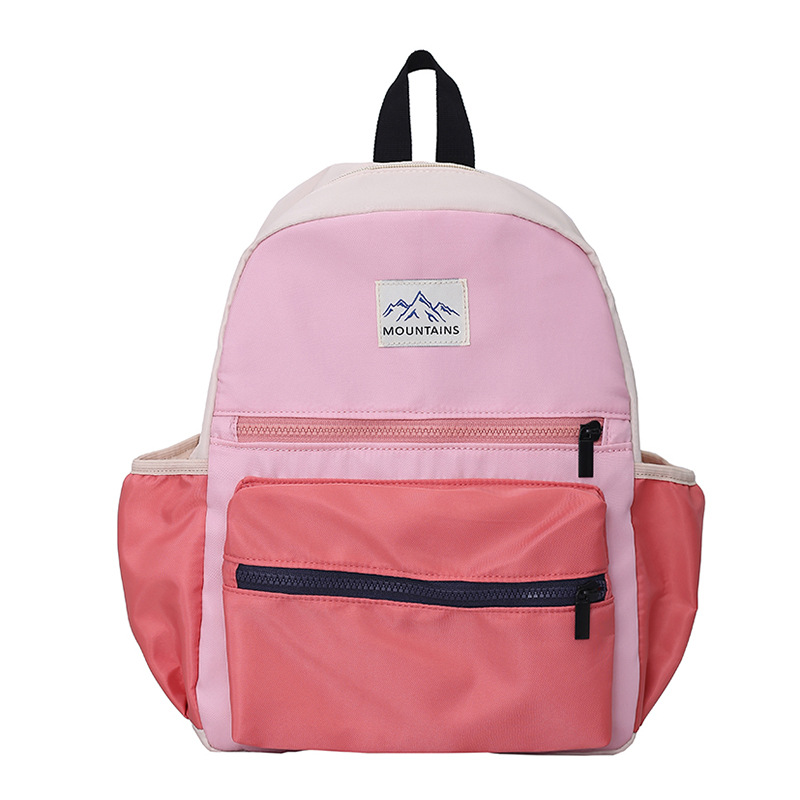 Mochila de clase de alta capacidad para estudiantes de primaria, moda, color de contraste para salir, mochila ligera para niños y niñas, nueva mochila infantil.