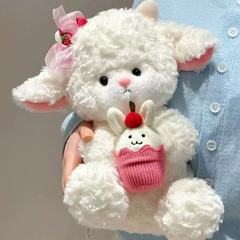 新型のかわいい羊の人形の逸品のぬいぐるみのぬいぐるみのおもちゃは国境を越えて結婚祝いを押してマシンの人形の卸売りを投げます。
