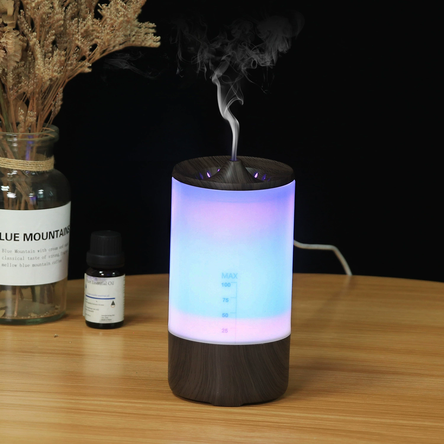 Недавно выпущенный автомобильный увлажнитель воздуха, ультразвуковой красочный ночник, офисный домашний настольный аппарат для ароматерапии, хит продаж на Amazon