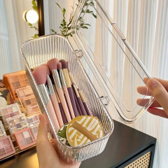 アクリルパフ収納ケース化粧台デスクトップ化粧品ブラシ口紅防塵ケースエアマット化粧卵収納ケース
