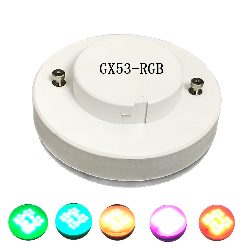 Дистанционное управление GX53RGBW полноцветной светодиодной подсветкой 220В RGB+6000кгх53 пульт дистанционного управления свет RGB свет 5W
