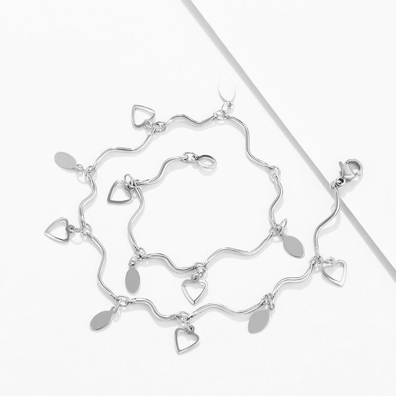 Xuking joyería europea y americana moda personalizada pie accesorios corrugado borla blanco lentejuelas tobillera en stock joyería al por mayor femenina