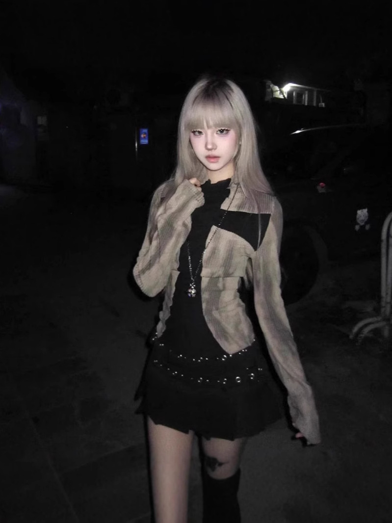 アメリカンクロス修身ギャル長袖tシャツパンク街頭パーカー