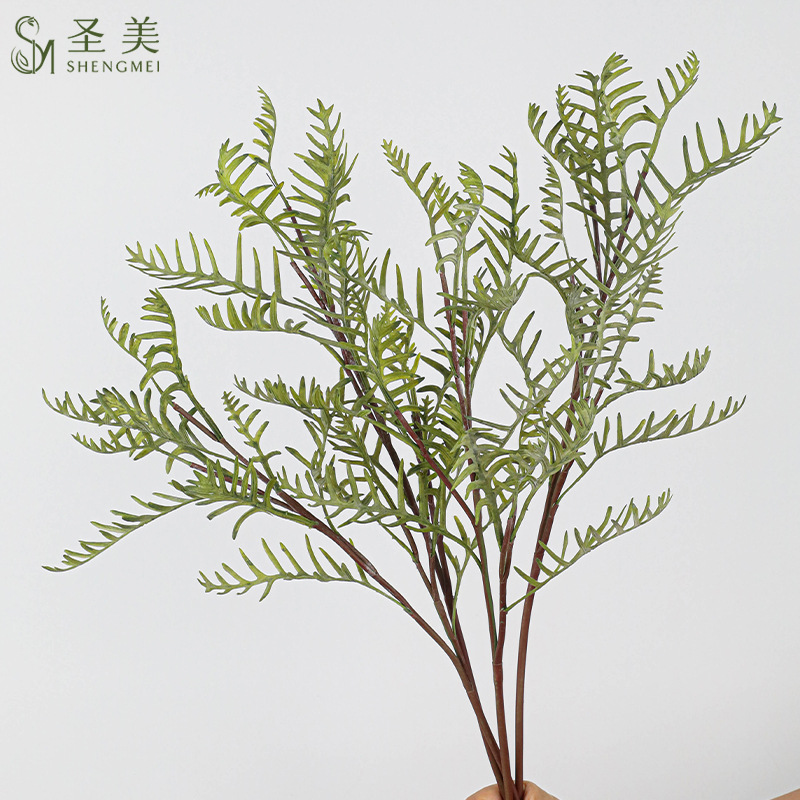 仿真松柏叶材料装饰森系假绿植仿真植物配材树枝装饰海金沙蕨叶