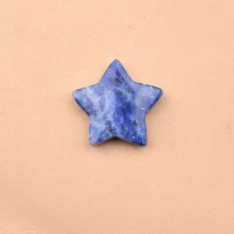 跨境热销3cm天然石五角星水晶半宝石星星diy饰品配件摆件亚马逊|undefined