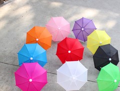 18-inch American doll with toy umbrella, toy frill umbrella, mini candy-colored small umbrella, sunshade 