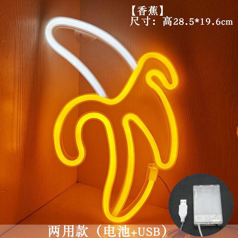 Lámpara de neón LED modelada luz nocturna dormitorio rojo en línea pared decoración lámpara de fiesta de cumpleaños atmósfera lámpara de color